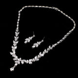 Emmaya Exquisite Jewelry Sets For Women Wedding Party Jewelry Accessories Cubic Zircon Stud Earrings & Necklace - Sellve