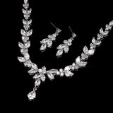 Emmaya Exquisite Jewelry Sets For Women Wedding Party Jewelry Accessories Cubic Zircon Stud Earrings & Necklace - Sellve