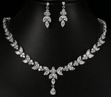 Emmaya Exquisite Jewelry Sets For Women Wedding Party Jewelry Accessories Cubic Zircon Stud Earrings & Necklace - Sellve