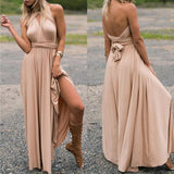 Sexy Women Multiway Wrap Convertible Boho Maxi Club Red Dress Bandage Long Dress Party Bridesmaids - Sellve