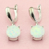 Fantastic White Australia Opal Silver Color Jewelry Sets Bijouterie Drop Earrings Pendant/Necklace For Women - Sellve