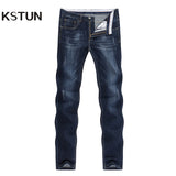 Men's Jeans 2020 Summer Denim Pants Slim Straight Dark Blue Regular Fit Leisure Long Trousers Jean Men Hombre - Sellve