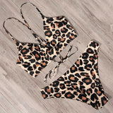 Sexy Bandage Bikini 2020 Swimsuit Swimwear Women Thong Push Up Bikinis Set women's swimming suit - Sellve