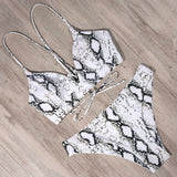 Sexy Bandage Bikini 2020 Swimsuit Swimwear Women Thong Push Up Bikinis Set women's swimming suit - Sellve