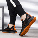 Fashion Sneakers Men Vulcanized Shoes Air Mesh Mens Trainers Lightweight Casual Shoes Men Black Footware - Sellve