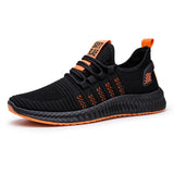 Fashion Sneakers Men Vulcanized Shoes Air Mesh Mens Trainers Lightweight Casual Shoes Men Black Footware - Sellve