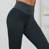 Seamless Fitness Women Leggings Fashion Patchwork Print High Waist Elastic Push Up Ankle Length Polyester Leggings - Sellve