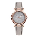 Casual Women Romantic Starry Sky Wrist Watch Leather Rhinestone Designer Ladies Clock Simple Dress Gfit - Sellve