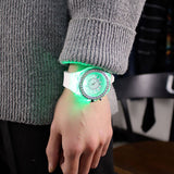 Flash Luminous Watch Led light Personality trends students lovers jellies woman men's watches light WristWatch - Sellve