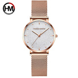 Women Watches Top Brand Luxury Japan Quartz Movement Stainless Steel Sliver White Dial Waterproof Wristwatches - Sellve