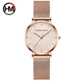 Women Watches Top Brand Luxury Japan Quartz Movement Stainless Steel Sliver White Dial Waterproof Wristwatches - Sellve