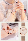 Women Watches Top Brand Luxury Japan Quartz Movement Stainless Steel Sliver White Dial Waterproof Wristwatches - Sellve