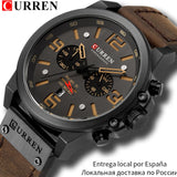 CURREN Mens Watches Top Luxury Brand Waterproof Sport Wrist Watch - Sellve