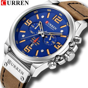 CURREN Mens Watches Top Luxury Brand Waterproof Sport Wrist Watch - Sellve