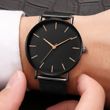 Women Watch Rose Gold Montre Femme 2020 Women's Mesh Belt ultra-thin Fashion Luxury Wrist Watches - Sellve