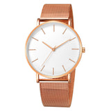 Women Watch Rose Gold Montre Femme 2020 Women's Mesh Belt ultra-thin Fashion Luxury Wrist Watches - Sellve