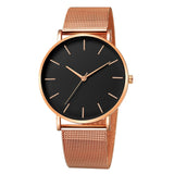 Women Watch Rose Gold Montre Femme 2020 Women's Mesh Belt ultra-thin Fashion Luxury Wrist Watches - Sellve