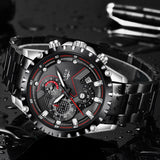 Luxury Mens Fashion Watch Men Sport Waterproof Quartz Watches Men All Steel Army Military Watch - Sellve