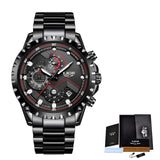 Luxury Mens Fashion Watch Men Sport Waterproof Quartz Watches Men All Steel Army Military Watch - Sellve