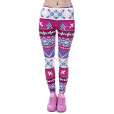 Women Fashion Legging Aztec Round Ombre Printing leggins Slim High Waist  Leggings Woman Pants - Sellve