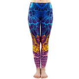 Women Fashion Legging Aztec Round Ombre Printing leggins Slim High Waist  Leggings Woman Pants - Sellve