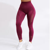 Women High Waist Push Up Leggings Hollow Fitness Leggins Workout Legging For Women Casual Jeggings - Sellve