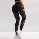 Women High Waist Push Up Leggings Hollow Fitness Leggins Workout Legging For Women Casual Jeggings - Sellve