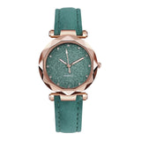 Casual Women Romantic Starry Sky Wrist Watch Leather Rhinestone Designer Ladies Clock Simple Dress Gfit - Sellve