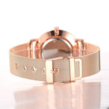 Ultra-thin Rose Gold Watch Minimalist Mesh Women Watch - Sellve