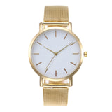 Ultra-thin Rose Gold Watch Minimalist Mesh Women Watch - Sellve