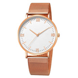 Ultra-thin Rose Gold Watch Minimalist Mesh Women Watch - Sellve