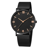 Ultra-thin Rose Gold Watch Minimalist Mesh Women Watch - Sellve