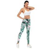 Sexy Women Legging leaf Printing Fitness leggins Fashion Slim legins High Waist Leggings Woman Pants - Sellve