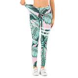 Sexy Women Legging leaf Printing Fitness leggins Fashion Slim legins High Waist Leggings Woman Pants - Sellve