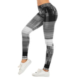 Sexy Women Legging leaf Printing Fitness leggins Fashion Slim legins High Waist Leggings Woman Pants - Sellve