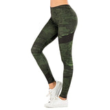 Sexy Women Legging leaf Printing Fitness leggins Fashion Slim legins High Waist Leggings Woman Pants - Sellve