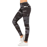 Sexy Women Legging leaf Printing Fitness leggins Fashion Slim legins High Waist Leggings Woman Pants - Sellve