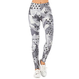 Sexy Women Legging leaf Printing Fitness leggins Fashion Slim legins High Waist Leggings Woman Pants - Sellve