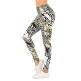 Sexy Women Legging leaf Printing Fitness leggins Fashion Slim legins High Waist Leggings Woman Pants - Sellve