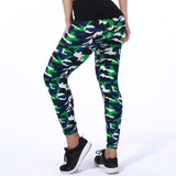 Fitness Pant Leggings Casual Milk Legging For Women Camouflage Printing Elasticity Leggings Camouflage - Sellve