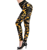 Fitness Pant Leggings Casual Milk Legging For Women Camouflage Printing Elasticity Leggings Camouflage - Sellve