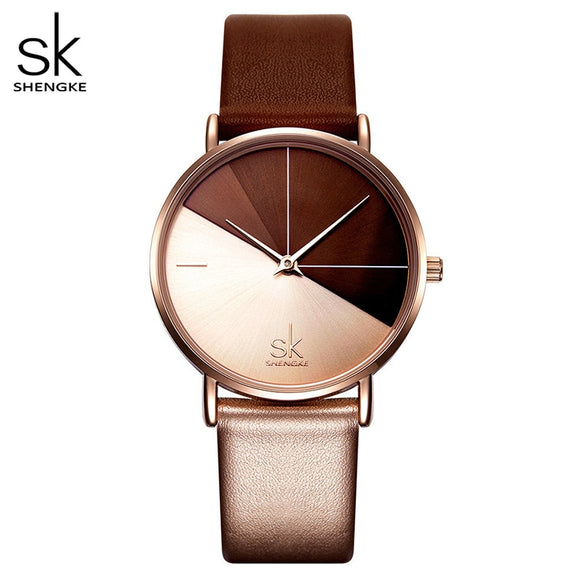 Women's Watches Fashion Leather Wrist Watch Vintage Ladies Watch Irregular Clock - Sellve