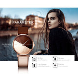 Women's Watches Fashion Leather Wrist Watch Vintage Ladies Watch Irregular Clock - Sellve