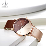 Women's Watches Fashion Leather Wrist Watch Vintage Ladies Watch Irregular Clock - Sellve