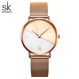 Women's Watches Fashion Leather Wrist Watch Vintage Ladies Watch Irregular Clock - Sellve