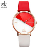 Women's Watches Fashion Leather Wrist Watch Vintage Ladies Watch Irregular Clock - Sellve