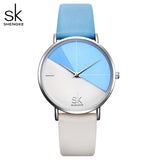 Women's Watches Fashion Leather Wrist Watch Vintage Ladies Watch Irregular Clock - Sellve