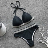 High Waist Bikini 2020 Swimsuit Women Swimwear Push Up Halter Bikini Set Bather Bathing Suit Beach Wear Female - Sellve