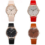 Top Style Fashion Women's Luxury Leather Band Analog Quartz Wrist Watch Golden Ladies Watch - Sellve