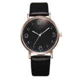 Top Style Fashion Women's Luxury Leather Band Analog Quartz Wrist Watch Golden Ladies Watch - Sellve